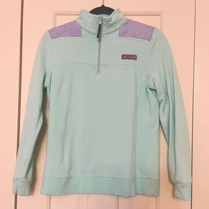 XS Vineyard Vines Teal Quarter Zip